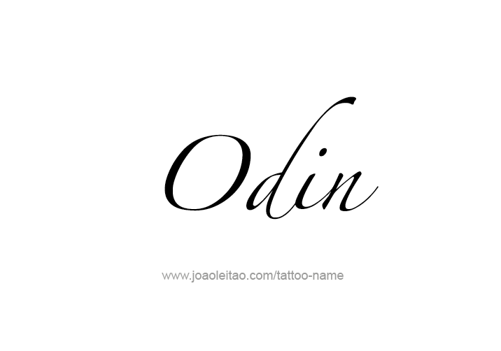 Tattoo Design  Name Odin   