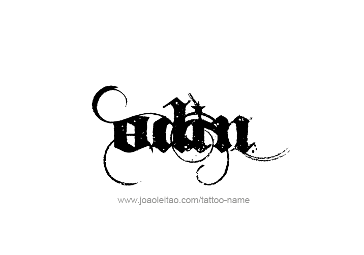 Tattoo Design  Name Odin   