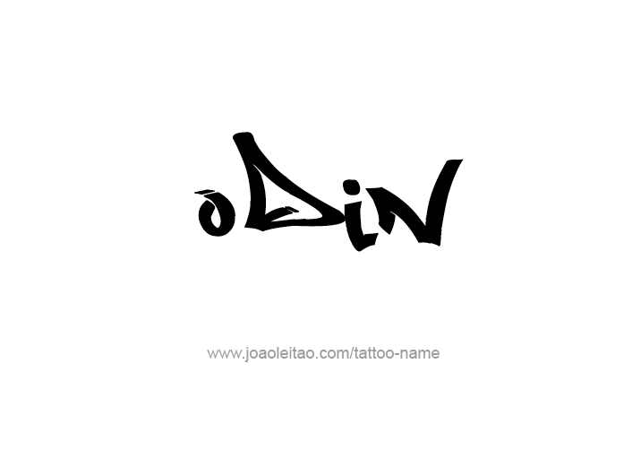Tattoo Design  Name Odin   