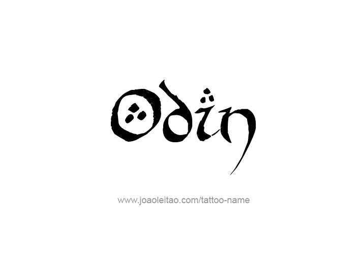 Tattoo Design  Name Odin   