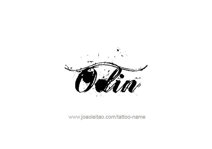 Tattoo Design  Name Odin   