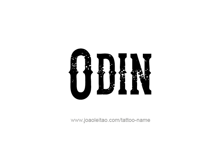 Tattoo Design  Name Odin   