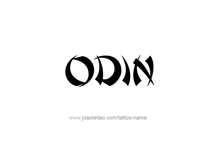 Tattoo Design  Name Odin