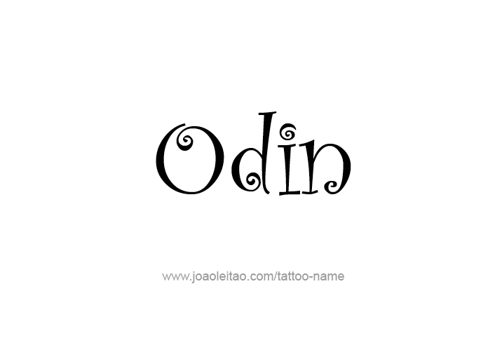 Tattoo Design  Name Odin   