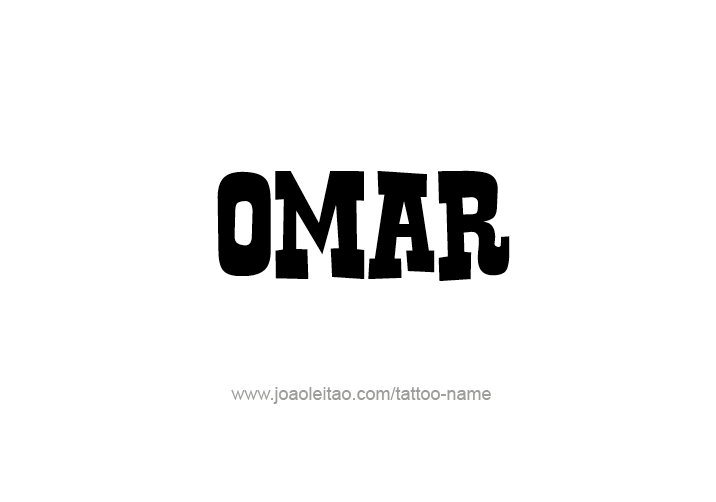 Tattoo Design  Name Omar   