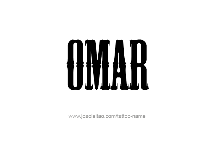 Tattoo Design  Name Omar   