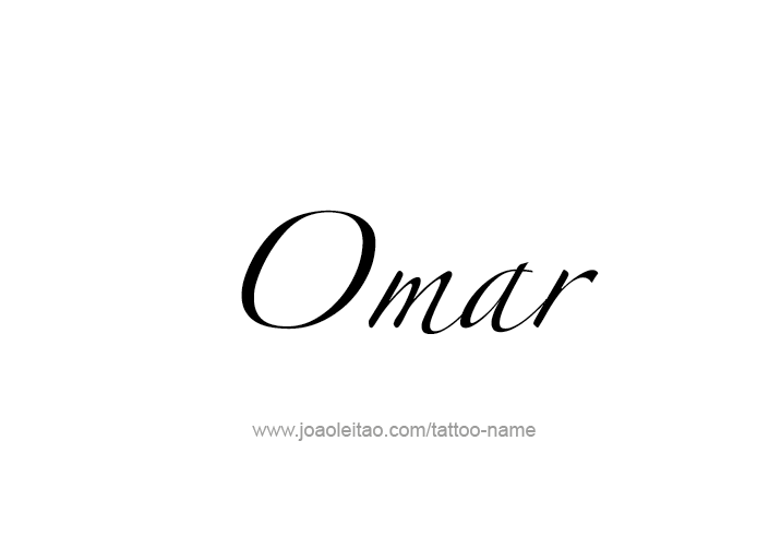 Tattoo Design  Name Omar   