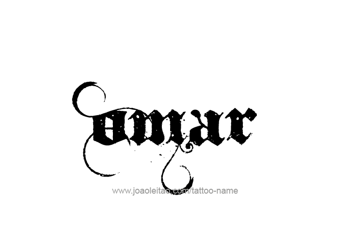 Tattoo Design  Name Omar   