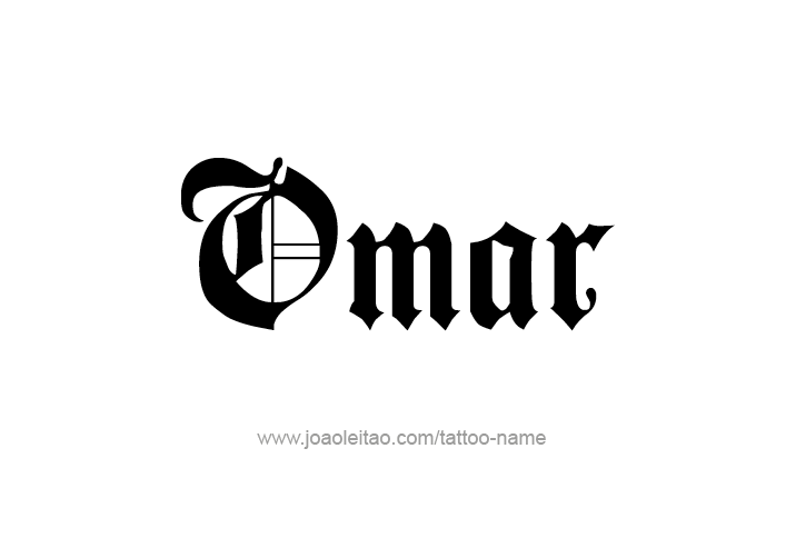 Tattoo Design  Name Omar   