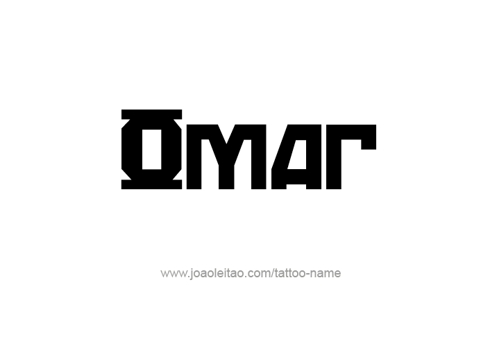 Tattoo Design  Name Omar   