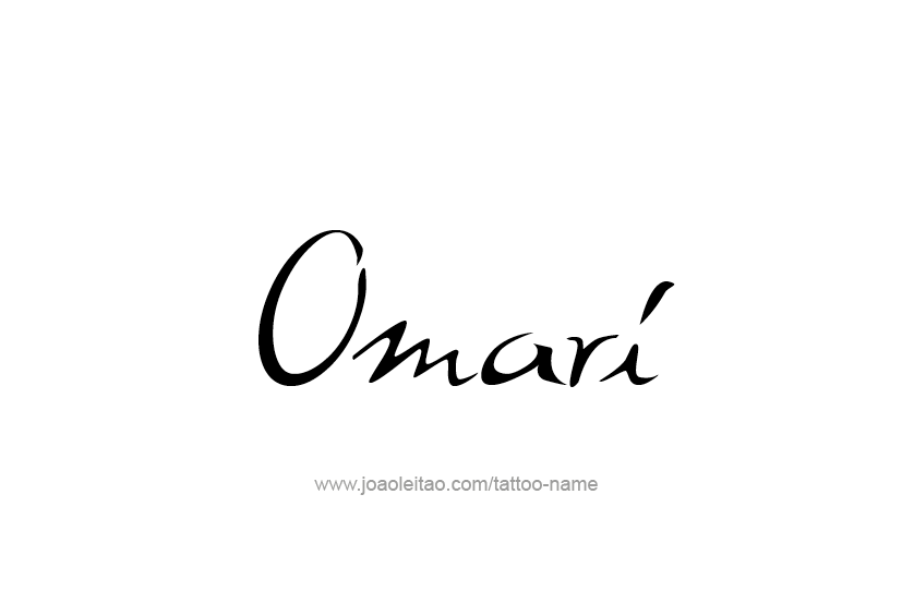 Tattoo Design  Name Omari   