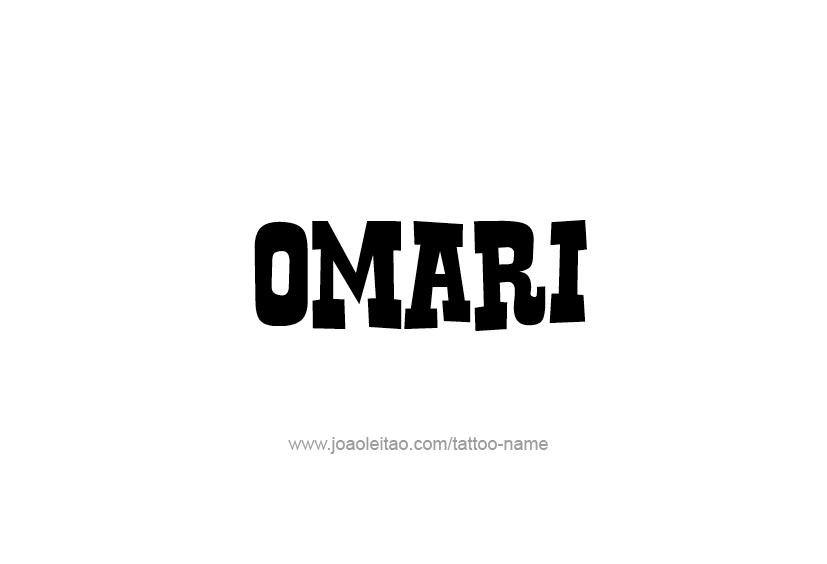 Tattoo Design  Name Omari   