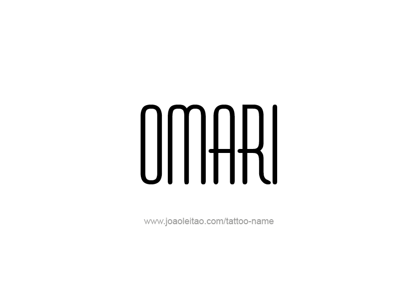 Tattoo Design  Name Omari   