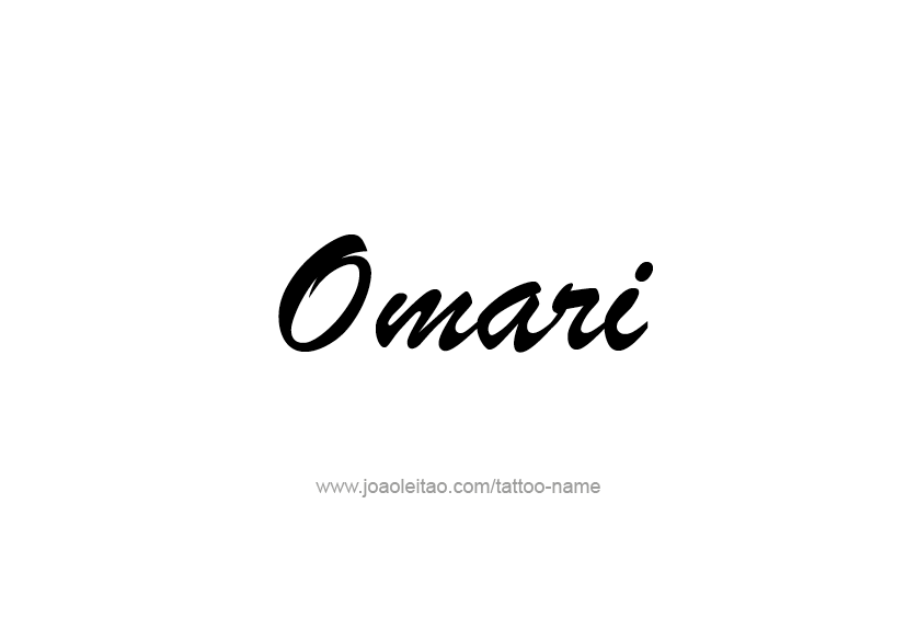 Tattoo Design  Name Omari   