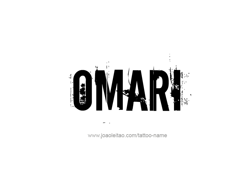 Tattoo Design  Name Omari   