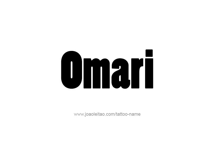 Tattoo Design  Name Omari   