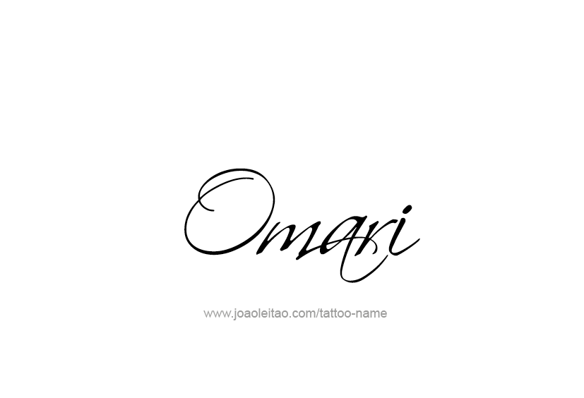 Tattoo Design  Name Omari   