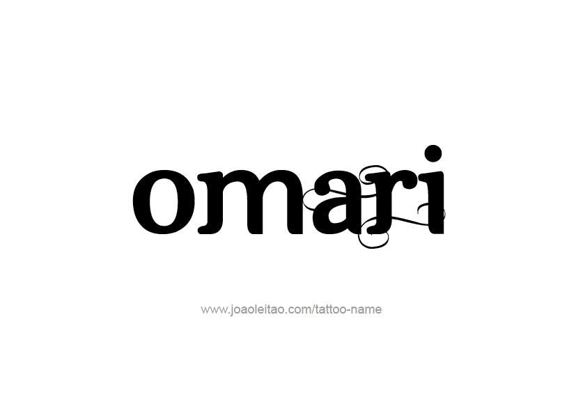 Tattoo Design  Name Omari   