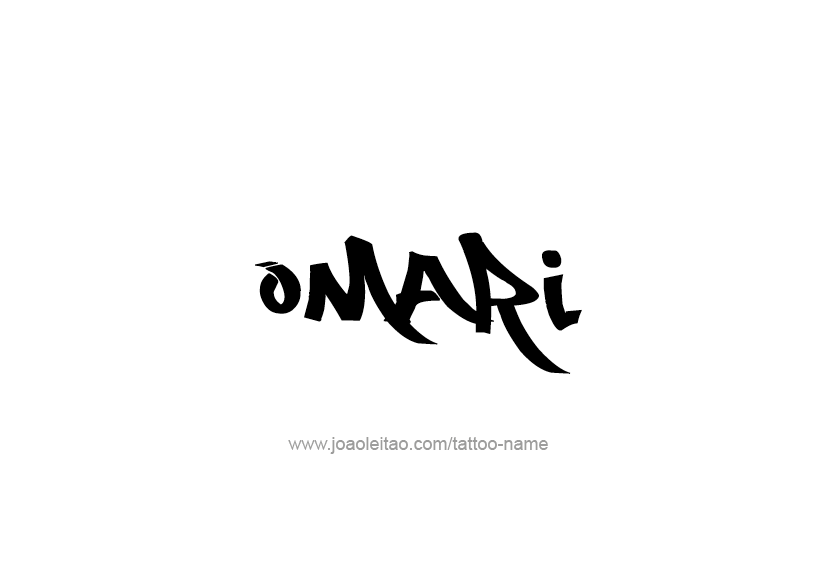 Tattoo Design  Name Omari   