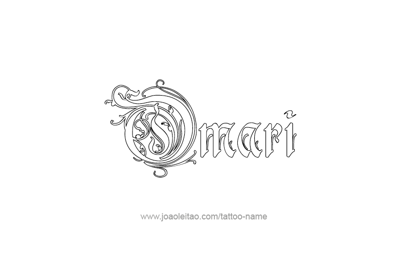 Tattoo Design  Name Omari   