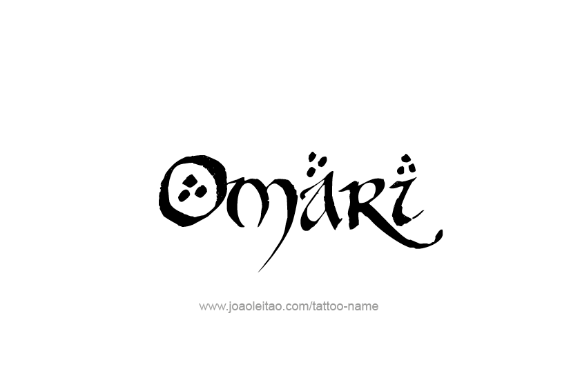 Tattoo Design  Name Omari   