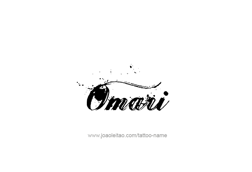 Tattoo Design  Name Omari   