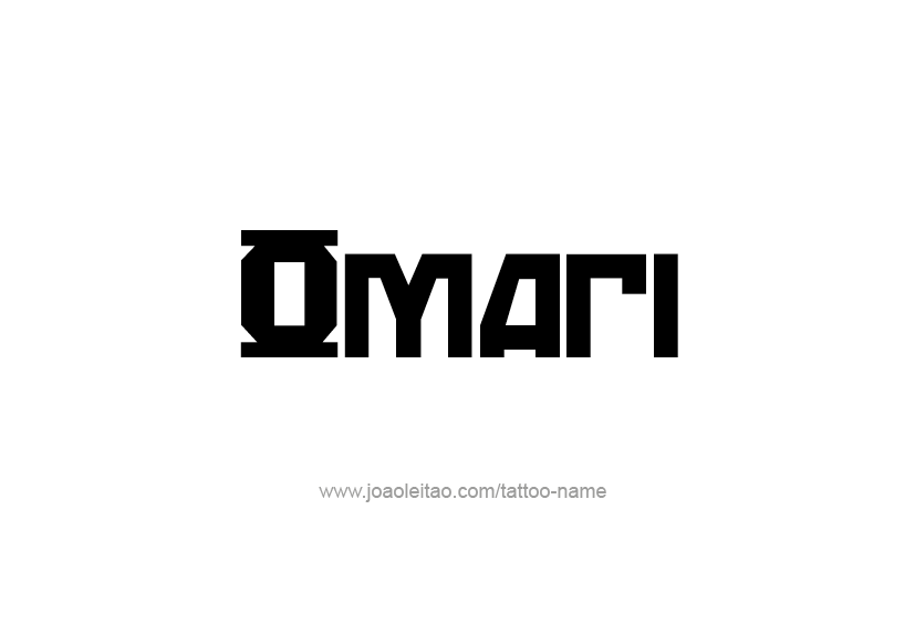 Tattoo Design  Name Omari   