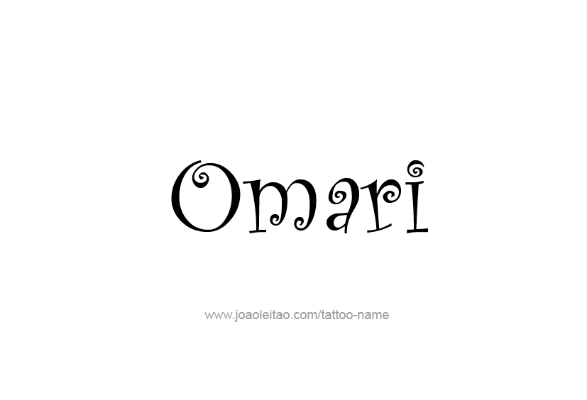 Tattoo Design  Name Omari   