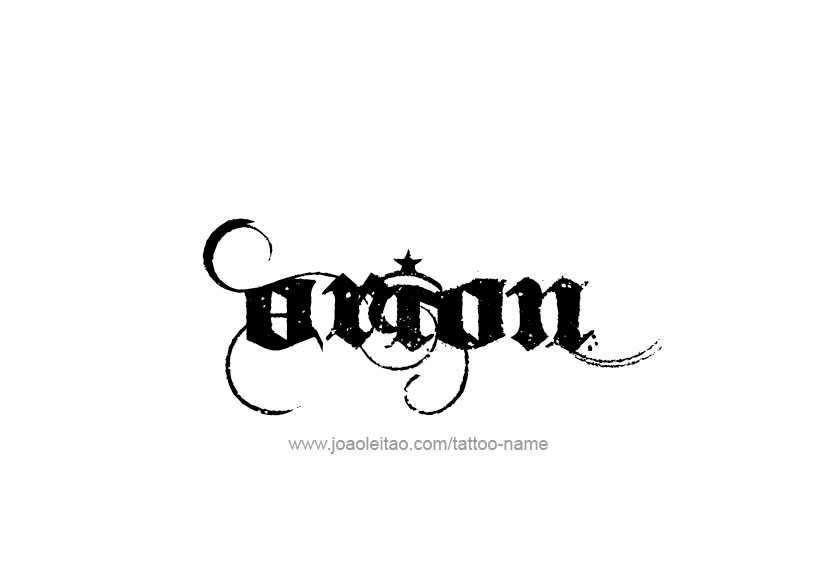 Tattoo Design  Name Orion   