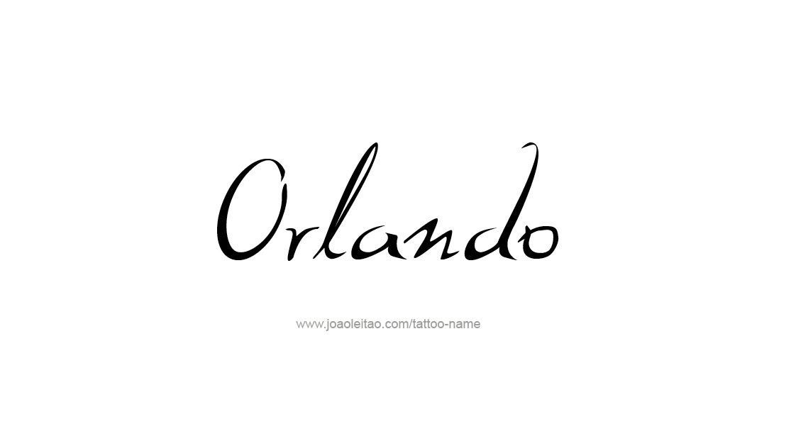 Tattoo Design  Name Orlando   