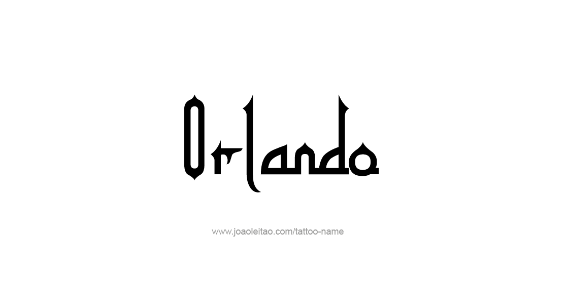 Tattoo Design  Name Orlando   