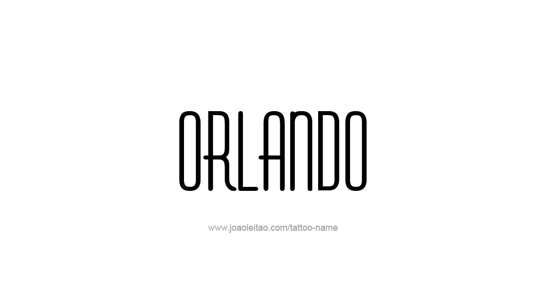 Tattoo Design  Name Orlando   