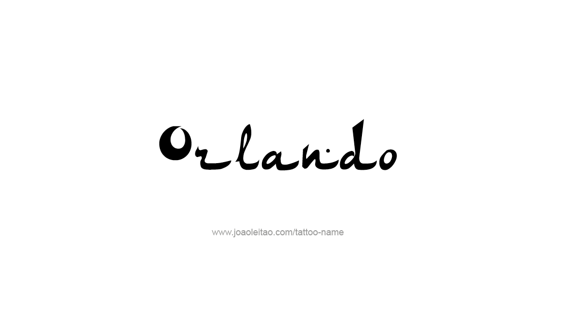 Tattoo Design  Name Orlando   