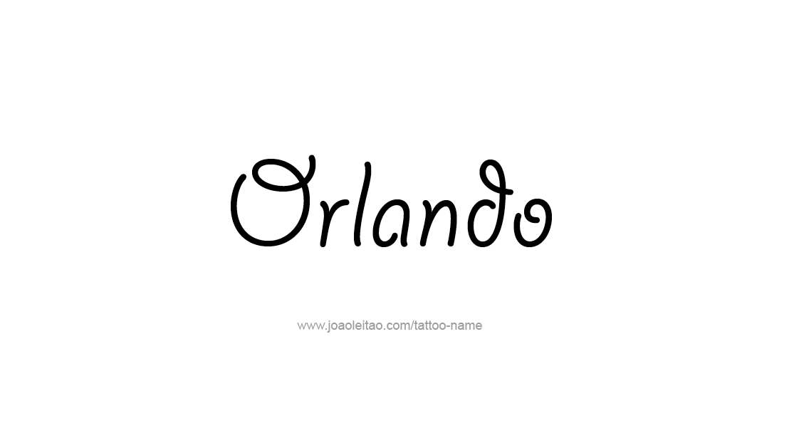 Tattoo Design  Name Orlando   