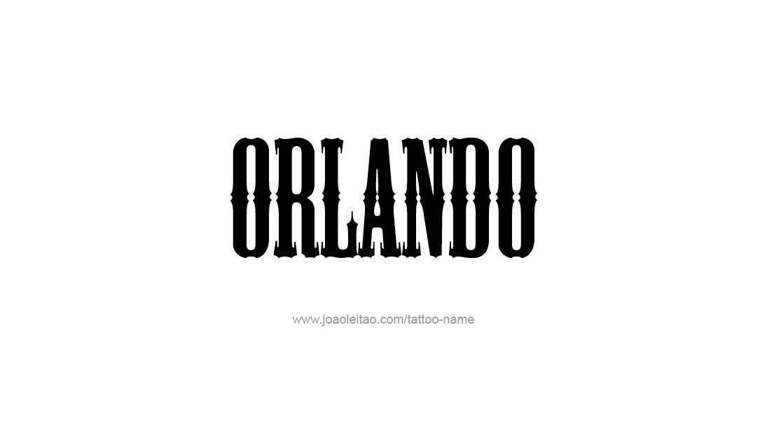 Tattoo Design  Name Orlando   