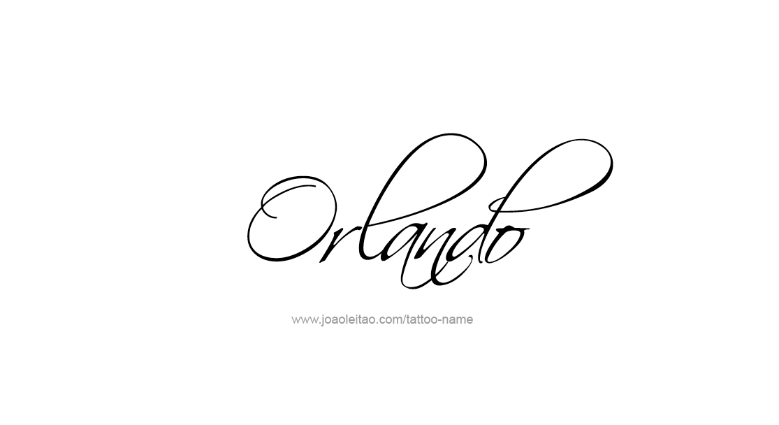 Tattoo Design  Name Orlando   