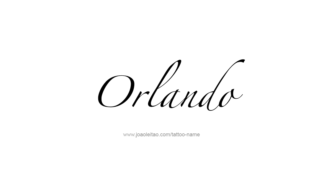 Tattoo Design  Name Orlando   