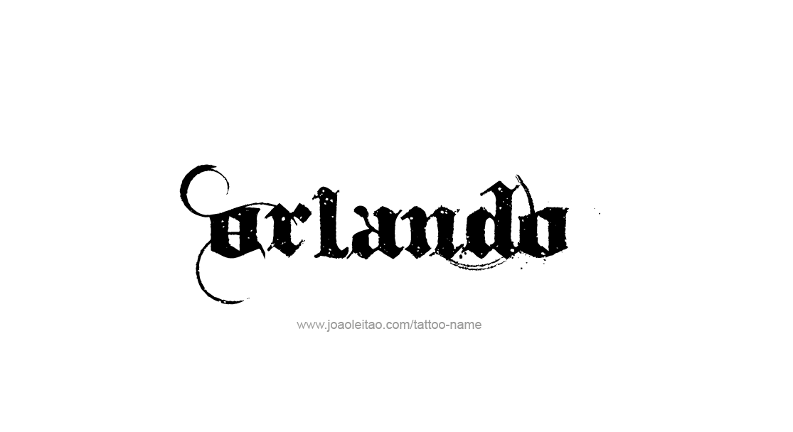 Tattoo Design  Name Orlando   