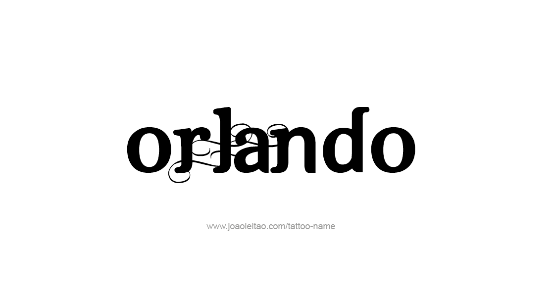 Tattoo Design  Name Orlando   