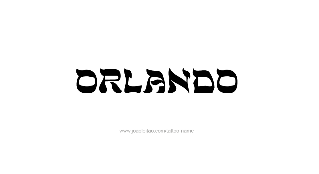 Tattoo Design  Name Orlando   