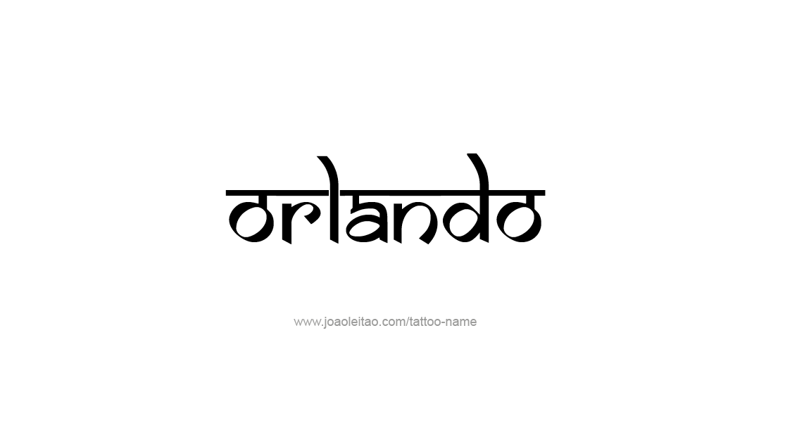 Tattoo Design  Name Orlando   