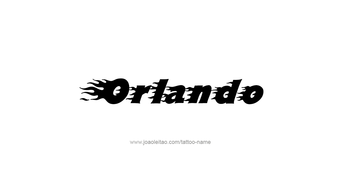 Tattoo Design  Name Orlando   