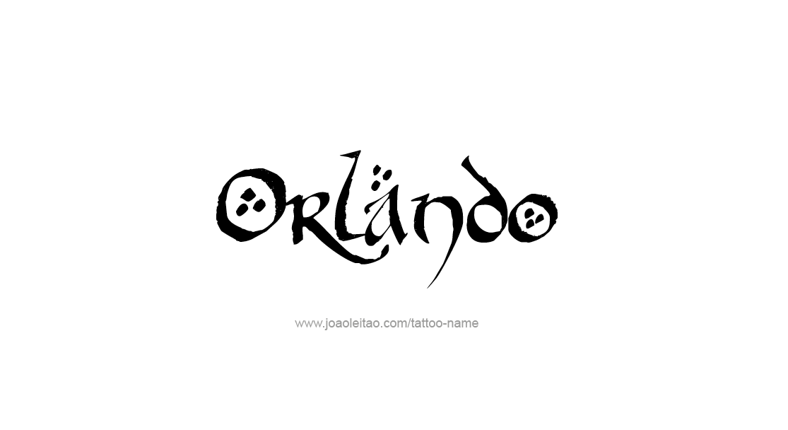 Tattoo Design  Name Orlando   