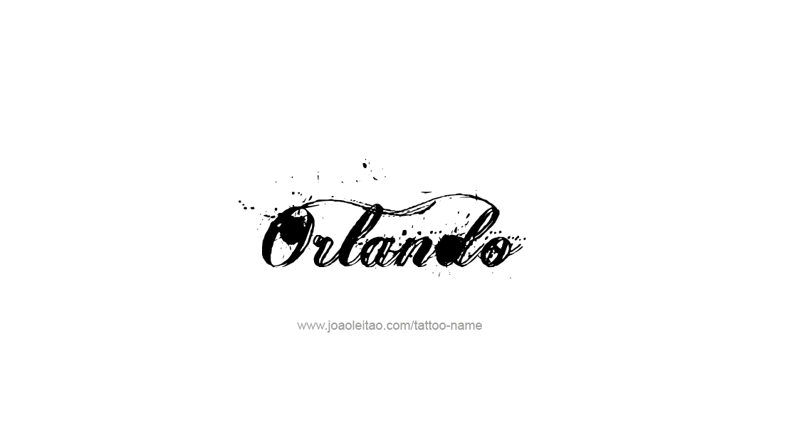 Tattoo Design  Name Orlando   