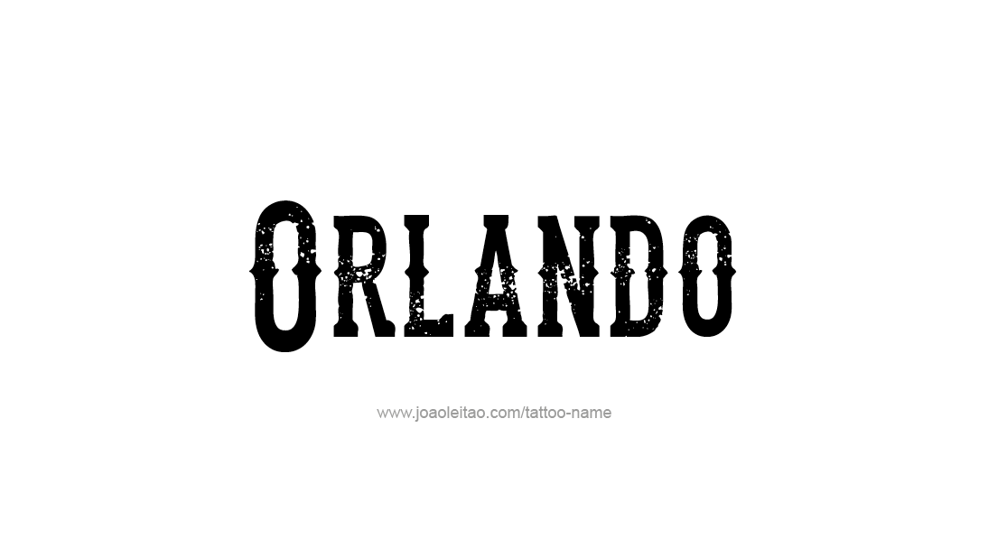 Tattoo Design  Name Orlando   