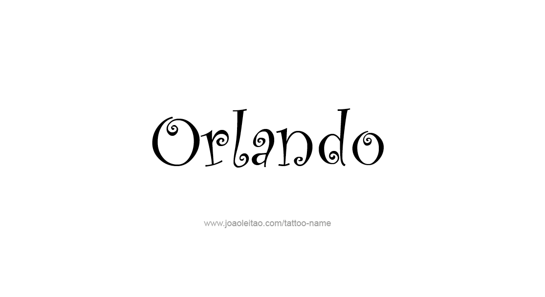 Tattoo Design  Name Orlando   