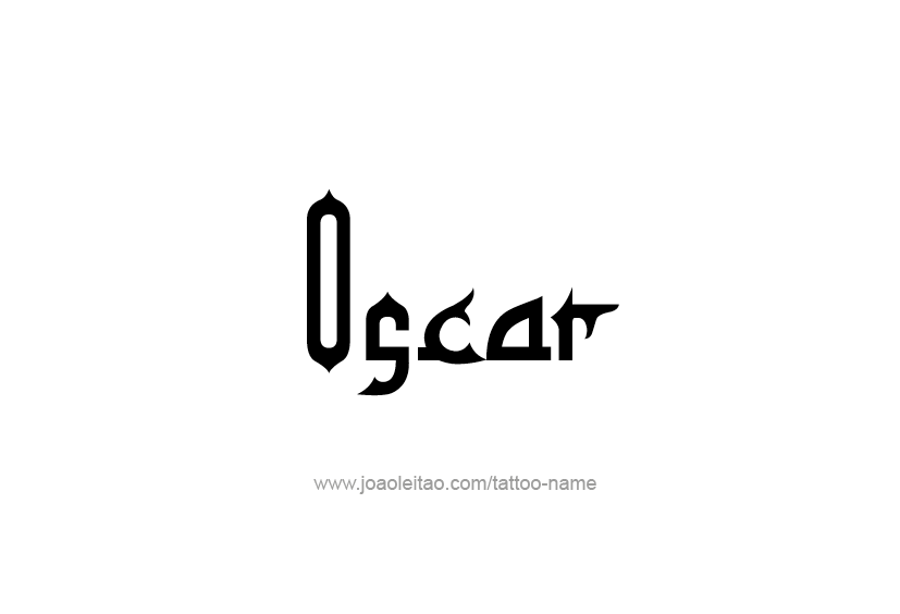 Tattoo Design  Name Oscar   