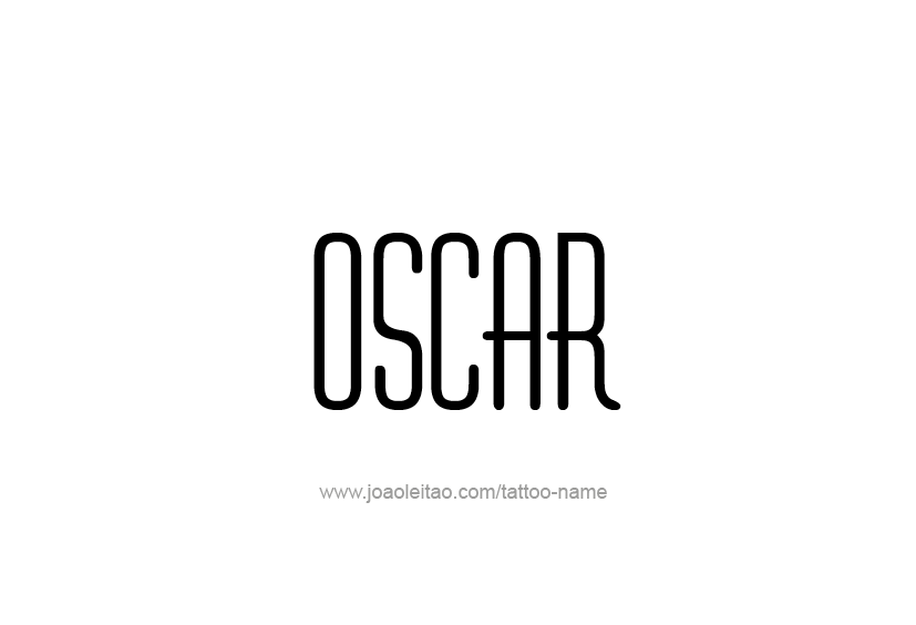 Tattoo Design  Name Oscar   