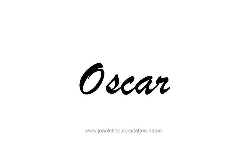 Tattoo Design  Name Oscar   