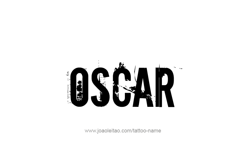 Tattoo Design  Name Oscar   